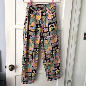 Nooworks! Business Pant in Dreyfus pleated front tapered ankle XS